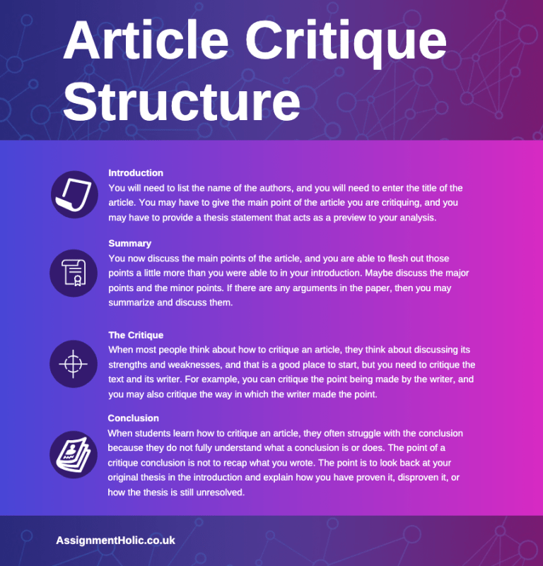 article critique meaning essay