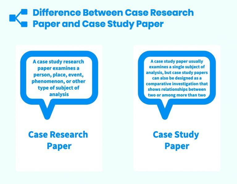 difference between research study and case study